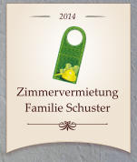 2014 Zimmervermietung Familie Schuster